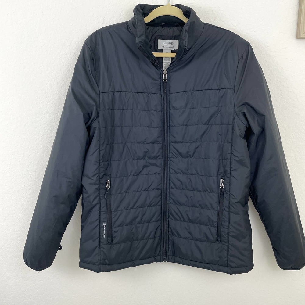C9 Men's Venture Loft Quilted Full Zip Puffer Jacket Black Size L